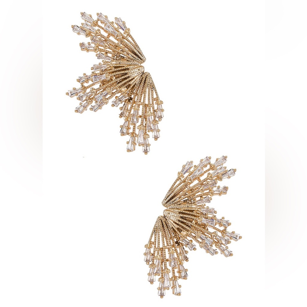 Anton heunis sun rays earrings in gold